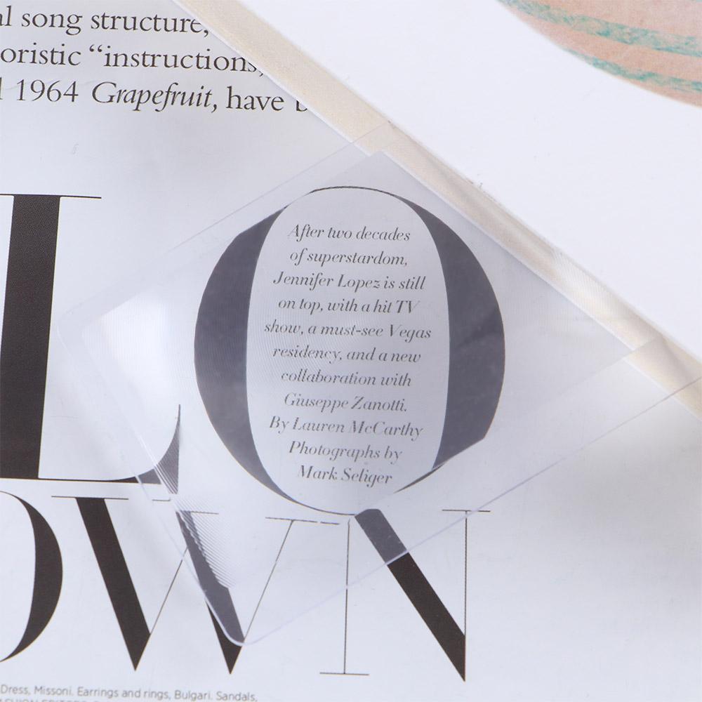 3X Made Of Plastics For Reading Newspaper Book Magnifiers Loupe Magnifying Glass Fresnel Lens