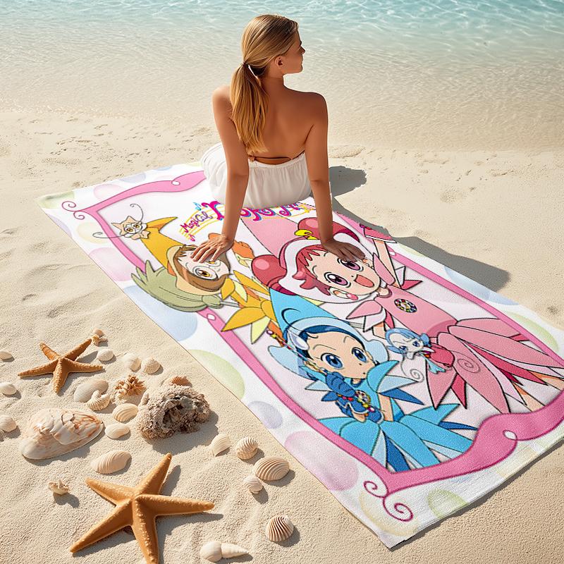 1pc DoReMi2 Beach Towel, Comfortable and Thick, and Swimming/Bath/Picnic/Camping Towel, Suitable for Seaside Beaches