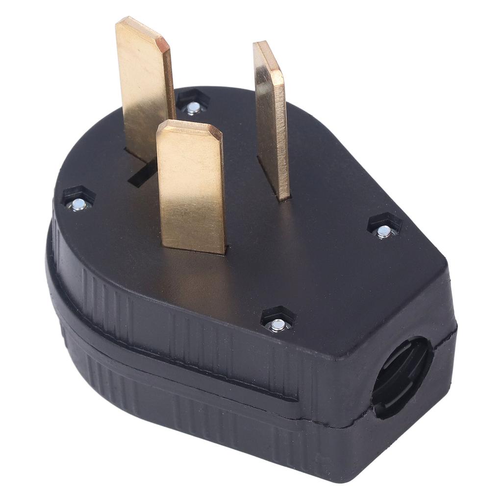 3-poliger Industriestecker gerade Messingkontakte Stecker US-Standard 50A 125V250V