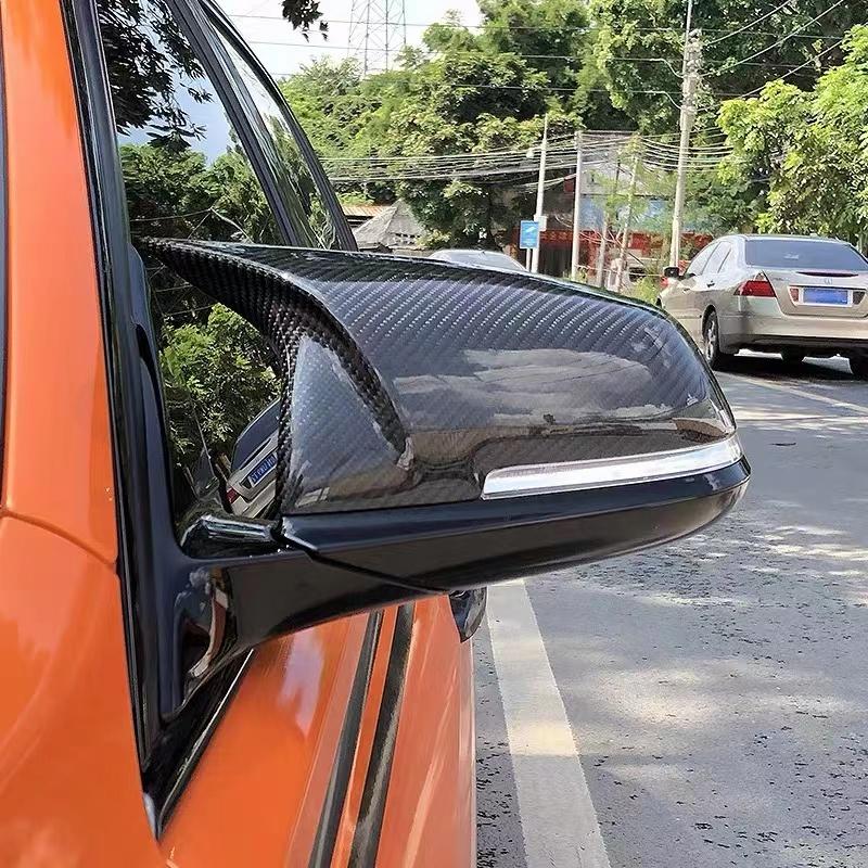For BMW 1 2 3 4 X Series Rear View Side Mirror Cover F20 F21 F22 F23 F30 F32 F36 X1 E84 F87 M2 I3 i3S Carbon Fiber