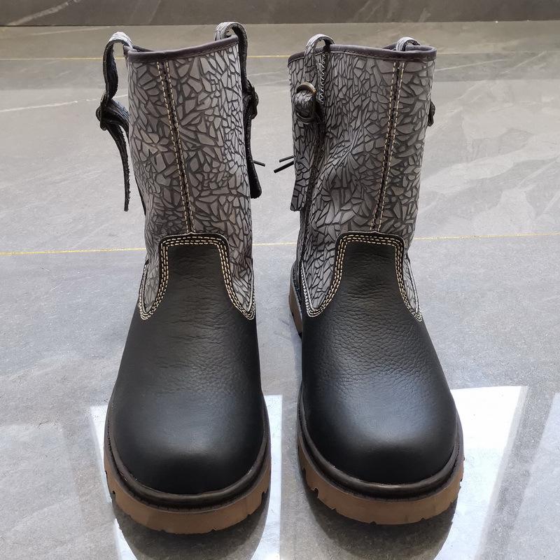 Oferta speciala: Cizme scurte din piele naturală - unisex retro călărie și stil Martin, respirabile și la modă