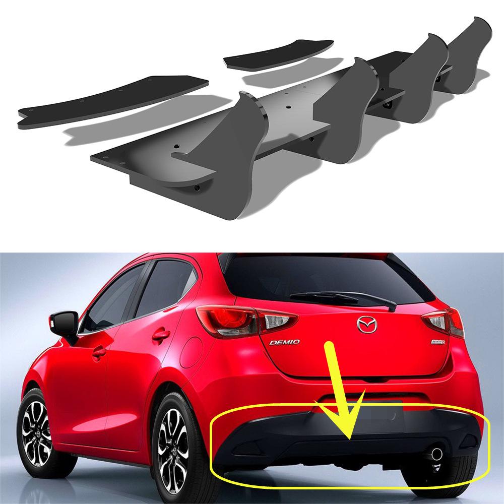 

Rear Spoiler for 2015-2017 Mazda 2 Hatchback чёрный