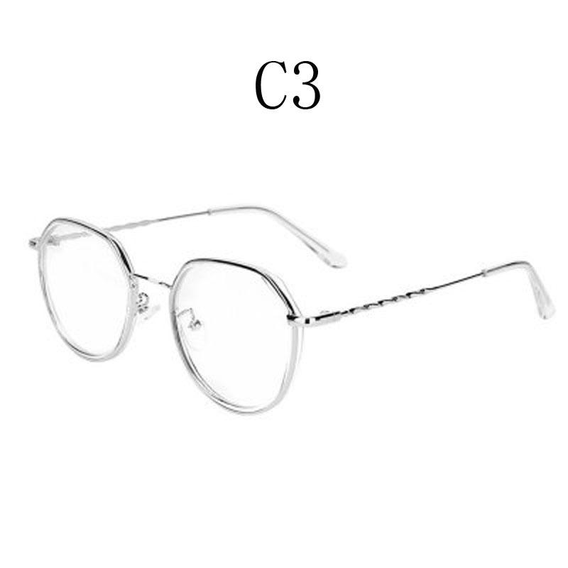 High Quality Metal Round Glasses Women Men Exquisite Luxury Eyewear Go Out Party Shopping Female Male Blue Light Blocking Glasse