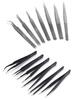 1 Pc Stainless Steel Black Tweezers Multi-size Curved Tips Tweezer for Jewelry Making Manicure Beading Pick-Up Tools Supplies
