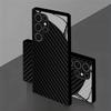 Carbon Fiber Pattern 2D Phone Case for Samsung S26 S25 S24 S23 S22 S21 S20 A55 A54 Tempered Glass Protective Cover