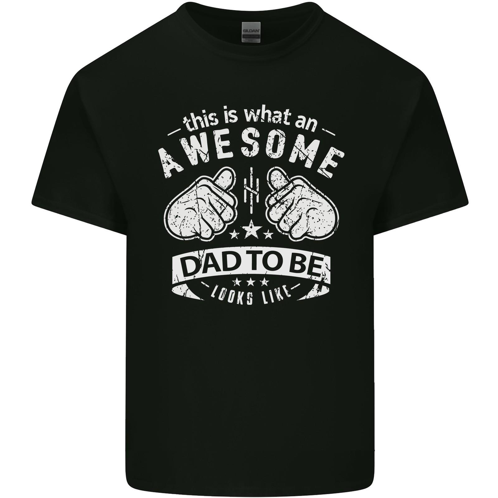 Awesome Dad to Be Looks New Dad Daddy Mens Light Cotton T-Shirt S разноцветный
