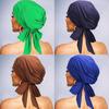 Turban Head Cover With Bow Tie Elastic Hat For Breathability