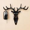 ZNMWT Deer Head Antler Decorative Adhesive Wall Hooks