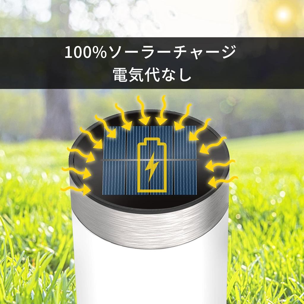 Siatom Solar IP65 Auto Garden Lighting Up To 12 Hours of Continuous Light Illuminates and Security Warm Silver Light, Outdoor, Waterproof, Bright,