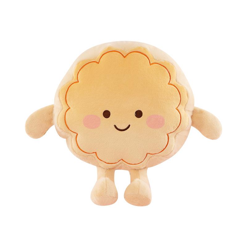 Creative Mid-Autumn Festival Cute Soft Cute Expression Moon Cake Throw Pillow Cushion Holiday Gift Plush Toy Grab Machine Doll
