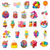 50 Stickers Colorful Candy Lollipop Dessert New Products Personalized DIY Decorative Stickers Waterproof Stickers