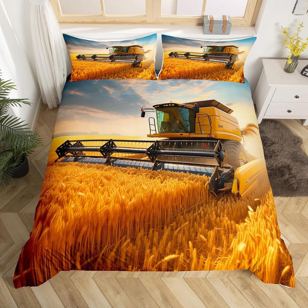 Fall Themed Duvet Covers For Kids Teens Quilt Covers Queen Size Lightweight Down Room Decor 2 Pillowcases 1 Duvet Cover No Quilt
