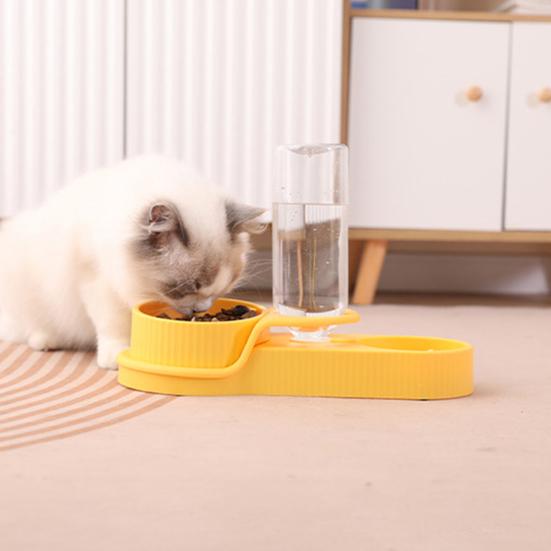 Dog Feeder Automatic Pet Water Dispenser Slow Feeder Bowl for Pets Anti-Choking Design Dry Wet Food Separation Bowl for Dog Cat