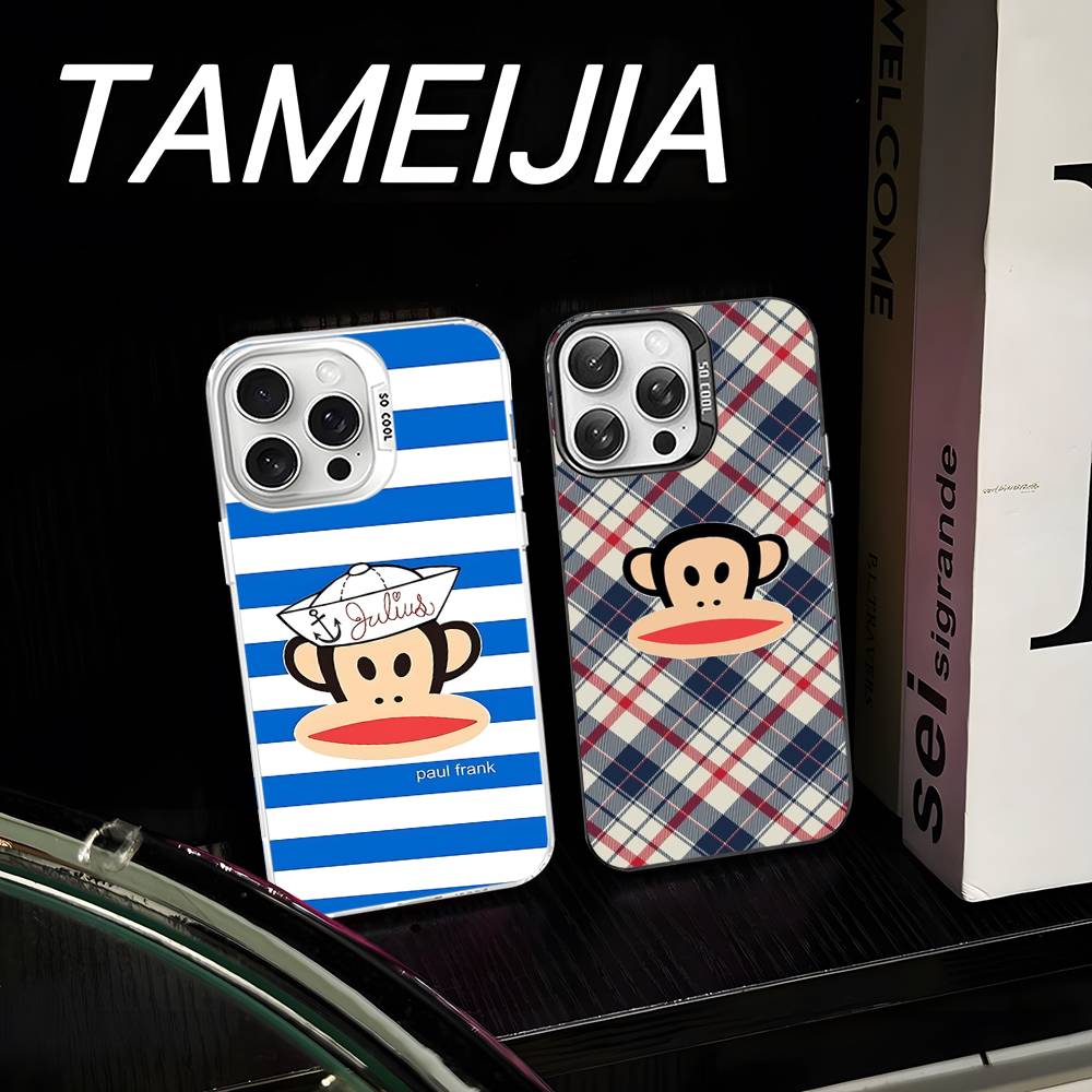 Famous Luxurious P-Paul F-Frank Phone Case For IPhone 17 16 15 14 11 12 13 Pro Max Plus Pro Colored Silver Cover
