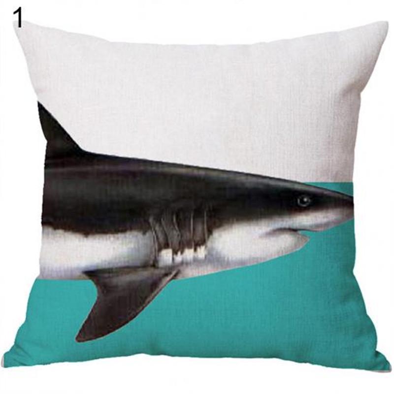 shark throw pillow