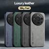 KEYSION Luxury Retro PU Leather Case for Huawei Mate 80 Pro Soft Silicone+PC Shockproof Phone Back Cover for Huawei Mate 80 Pro