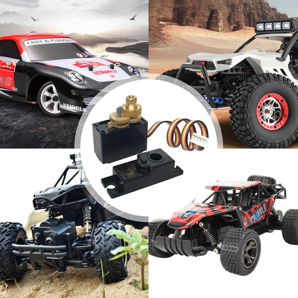 Metal Gear Digital Core Servo 5-wire Digital Servo RC Car Upgrade Parts Metal Gear Torque Servo High-accuracy for Wltoys