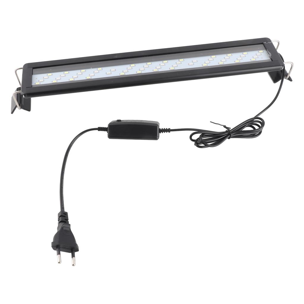 LED Aquarium Light 4 Rows Beads 3 Color Modes Splash Proof Heat Dissipation Extendable Bracket