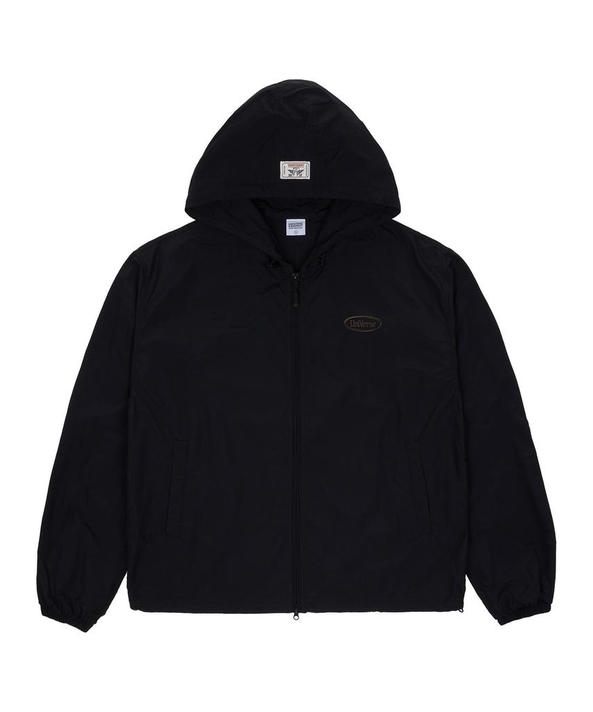 Universe Garment Daily Hooded Windbreaker Jumper_Black