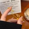 Gold-Finish Diamond Gourd Coin Bracelet: Elegant Luxury Design for Women - Perfect Gift