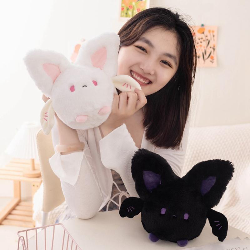 20cm Bat Christmas Decoration Pillows Cute Plump Bats Gifts Home Decor Hanging Ornament Stuffed Animal Pillow Holiday Supplies