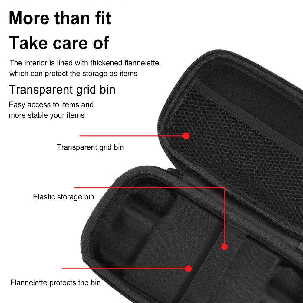 For Anbernic RG406H Handheld Game Console Case Bag Shockproof Travel Storage Bag with Mesh Bag Protective Travel Case