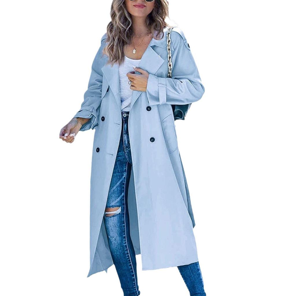 In Stock! European and American Style Women's Winter and Autumn Trench Coat.