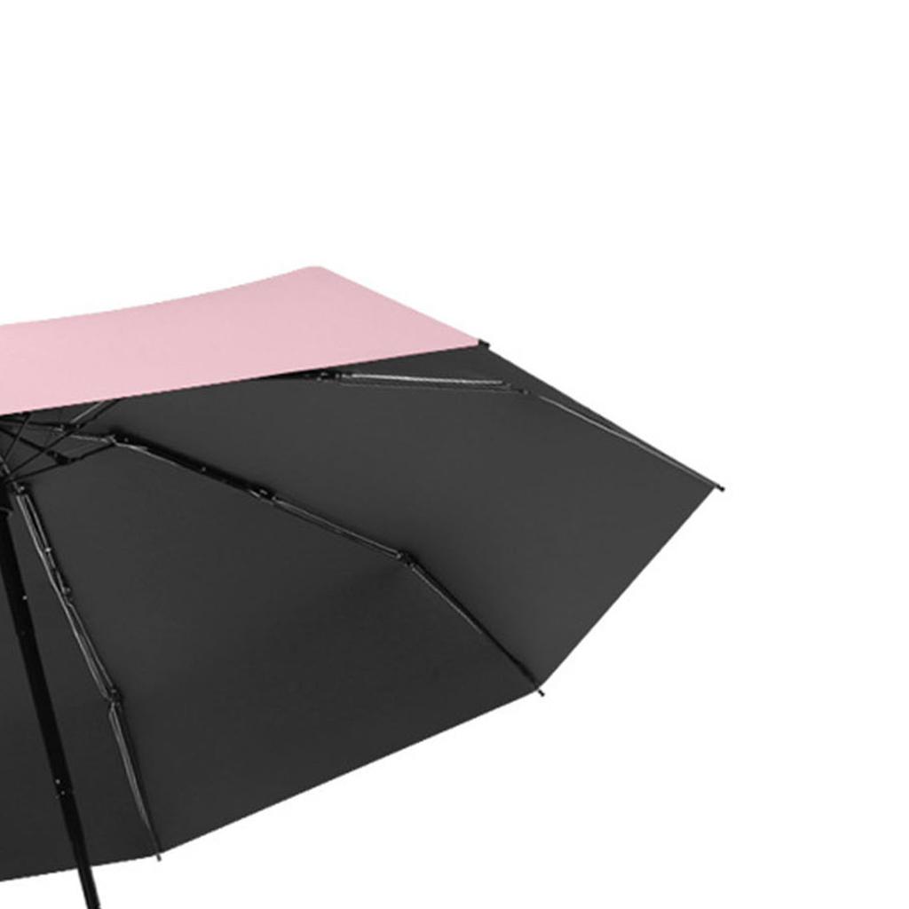 Folding Umbrella 5 Fold Waterproof Comfortable Handle Tarpaulin Plastic Portable Umbrella for Sunny