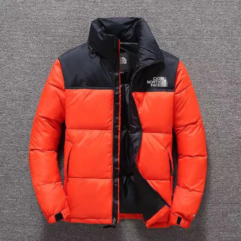 

Чоловіча корейська куртка з капюшоном Color Block 2024 - Тепла, потовщена, модна бавовняна верхня одежа для захисту від холоду Double Extra Large помаранчевий