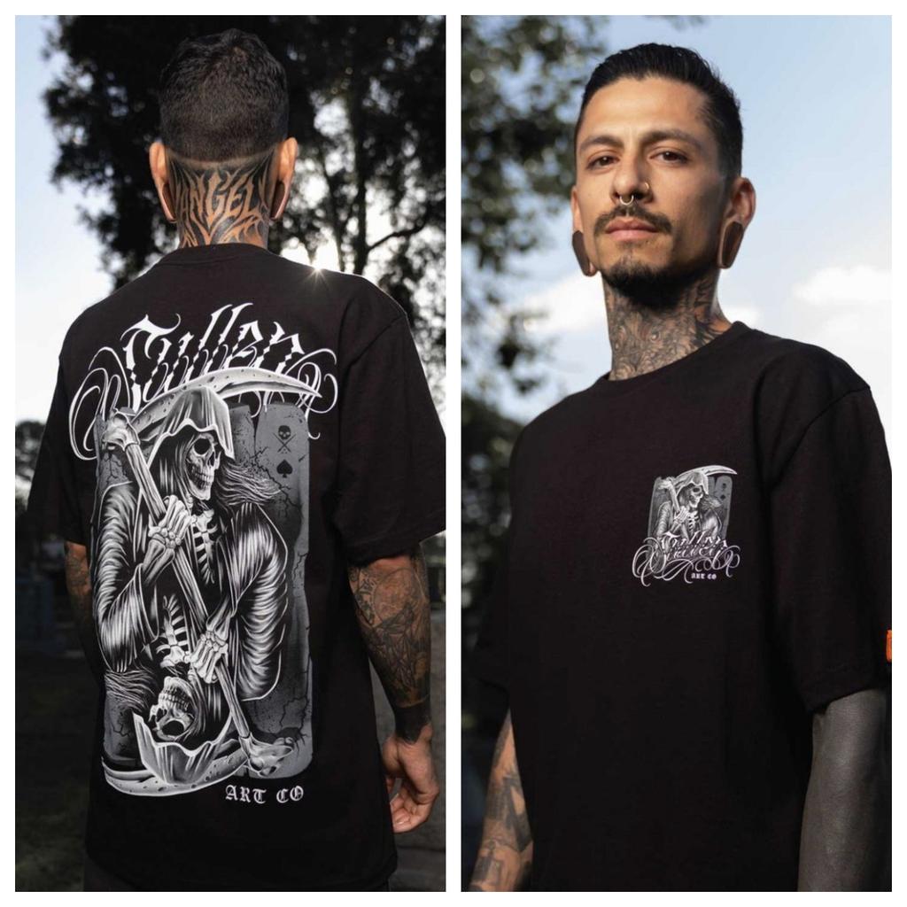 DE LA MUERTE MEX Tattoo Art Style Sommer Freizeit T-Shirt Unisex und Damen Luxusmarke Oberteil