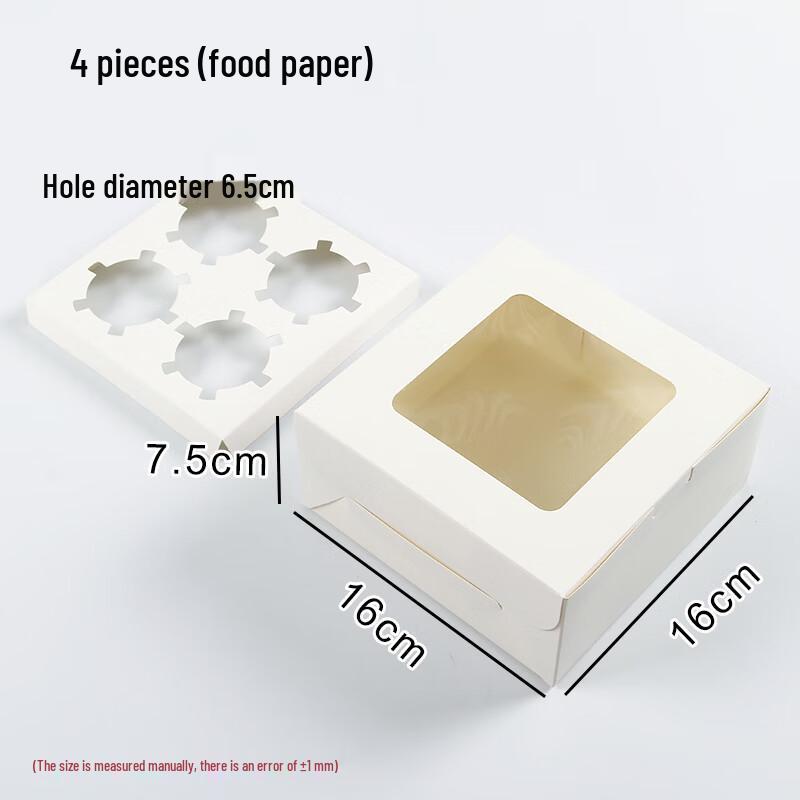 White Windowed Paper Cupcake & Cake Boxes