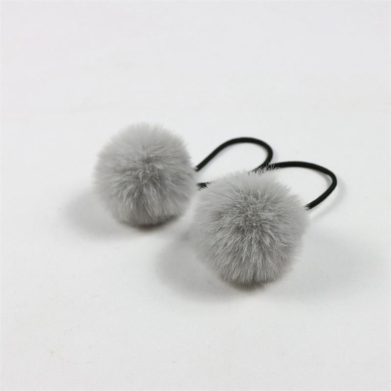 Topknot Hair Cartoon Imitation Rex Children's Adult Pompons Hair Band Accessories Ball Headdress Rabbit Small Hair