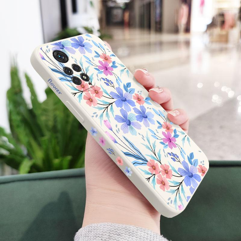 Sweet Flowers Phone Case For Xiaomi Redmi Note 14 13 12 12S 11 11S 11T 10 10A 10T 10S 9T 9 8 7 Pro Plus 10C 9A 9C 9T 4G 5G Cover