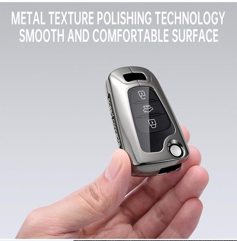 Kia Key Case for Men's Old Model: K2, Sportage, K5, Forte, Soul Folding Modified Shell