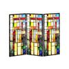 3 Panel Divider Mini Folding Screen Decorative Desktop Folding Screen Acrylic Suncatchers Ornament for Office Home Decors