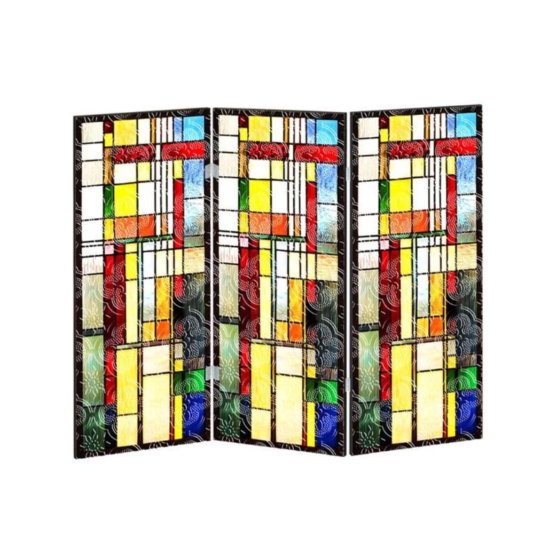 3 Panel Divider Mini Folding Screen Decorative Desktop Folding Screen Acrylic Suncatchers Ornament for Office Home Decors