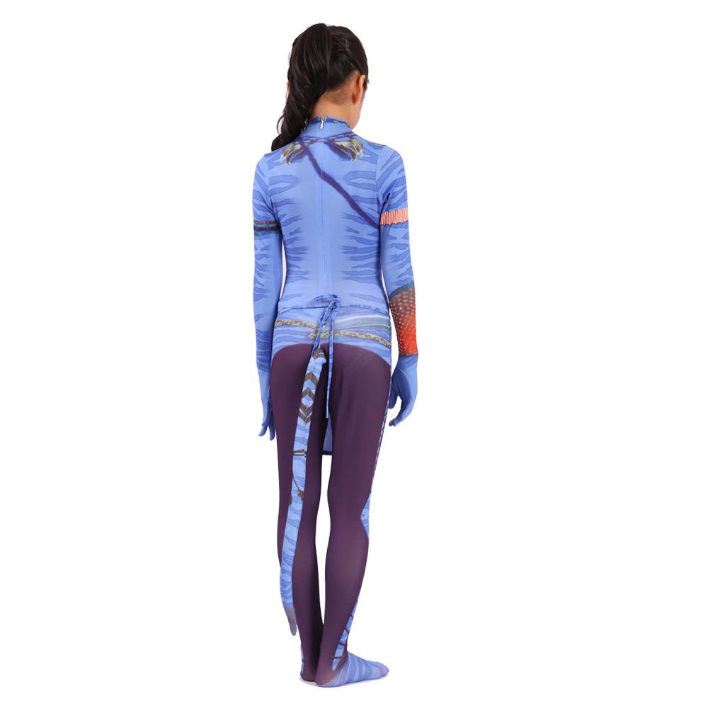 Avatar 3D Geprinte Staart Cosplay Kinderen Bodysuit