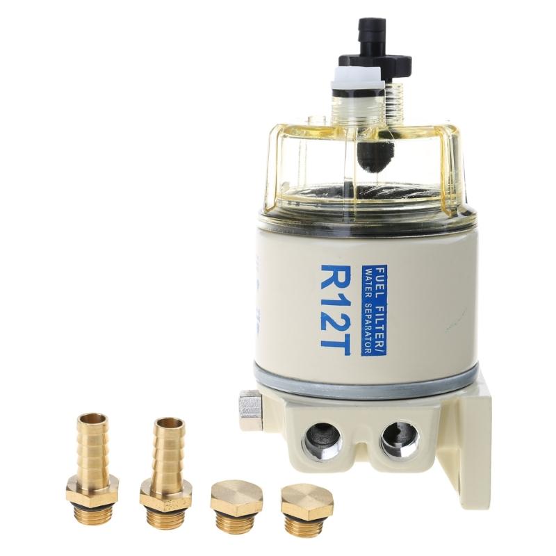 R12T Kraftstoff-/Wasserabscheiderfilter Motor Marine SPIN-ON R12T Filter Ersetzt S3240 120AT NPT ZG1/4-19 Komplette Baugruppe