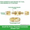 High Pressure Quick Coupling Connector Copper Copper Hose Connector  for Dosing Hose Connection