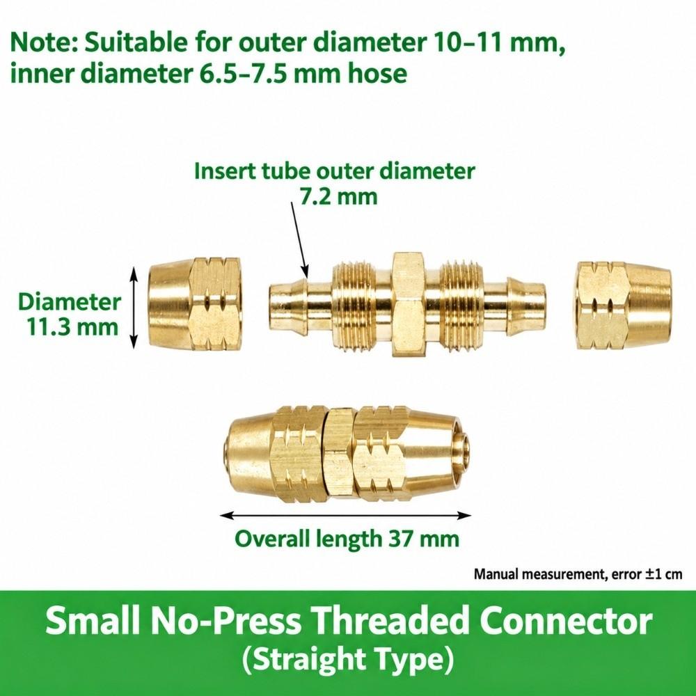 High Pressure Quick Coupling Connector Copper Copper Hose Connector for Dosing Hose Connection