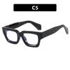 European and American small frame glasses frame anti-blue light women's new trendy square glasses frame personalized ins flat mirror