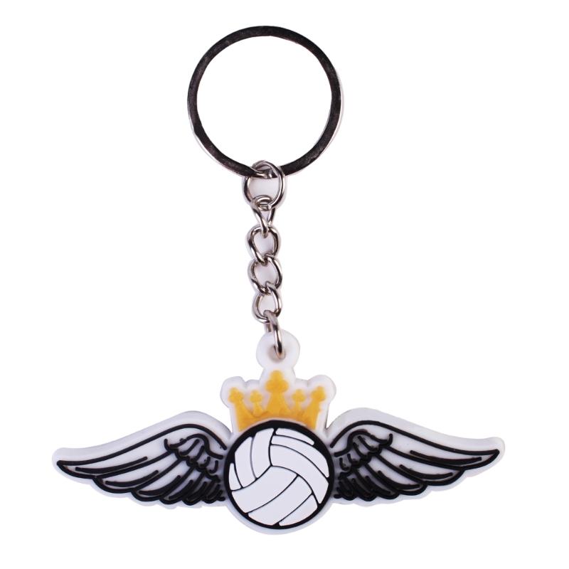 5Pcs Volleyball Keychains Volleyball Keyring Sports Theme Keychain Pendant for Volleyball Themed Party Rewards Boy Gifts