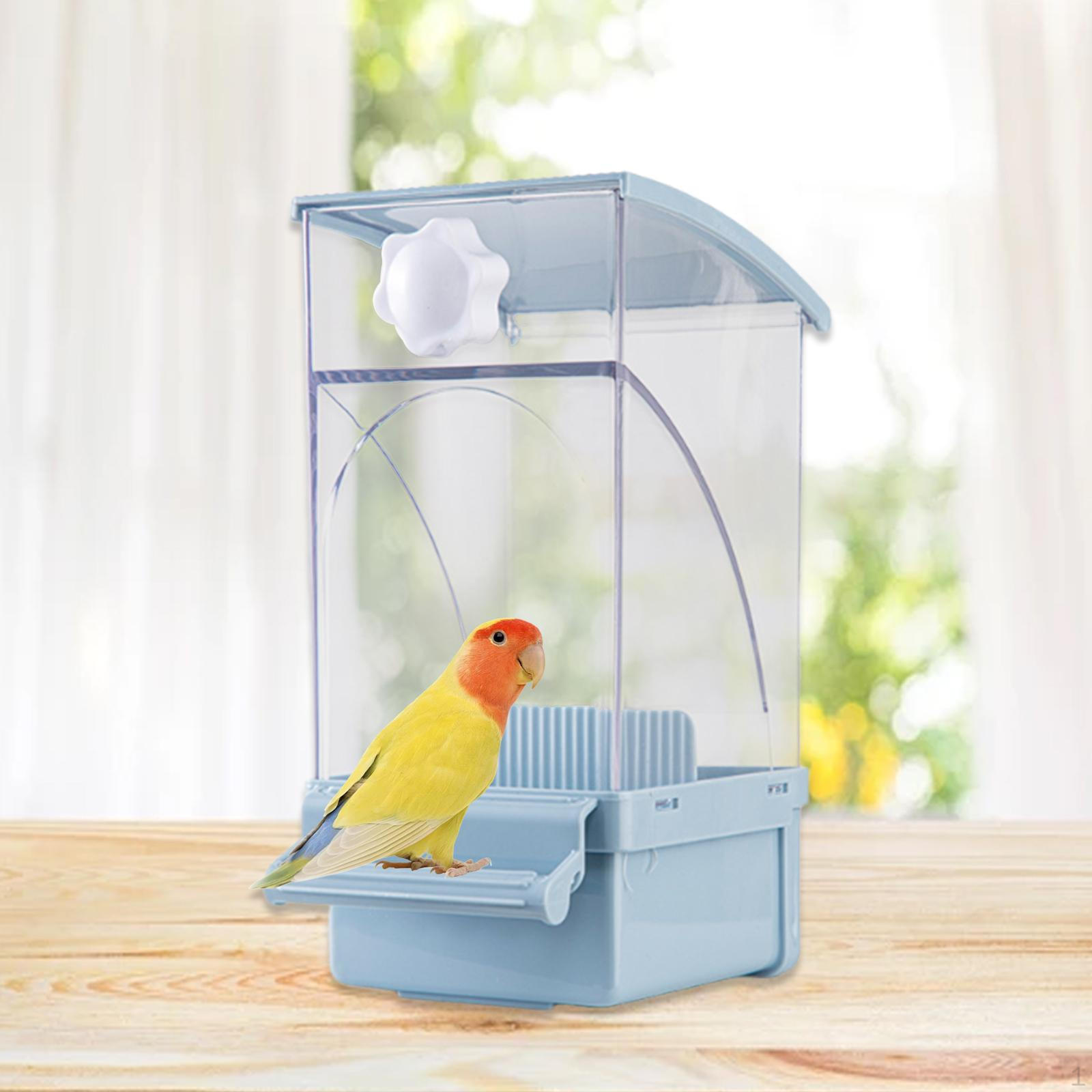 

Automatic Bird Feeder Hanging Feeding Station Leakproof Parrot Food Container for
