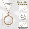 40mm Diameter Lens Magnifying Glass Necklace 10X Magnification Magnifier Pendant  Vision Aid