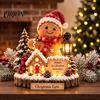 Decorative Wooden Crafts Christmas 2D Tabletop Decor, Angel Snowman Santa Wood Sign, Table Decorations Xmas Desktop Ornament for Fireplace Tray Mantel