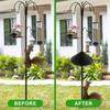 Yousheng Squirrel Baffle for Birds Feeder Pole Universal Squirrel Guard with Spring 19-Inch Squirrel Barrier Stops Squirrels for Shepherd's Hook Birds