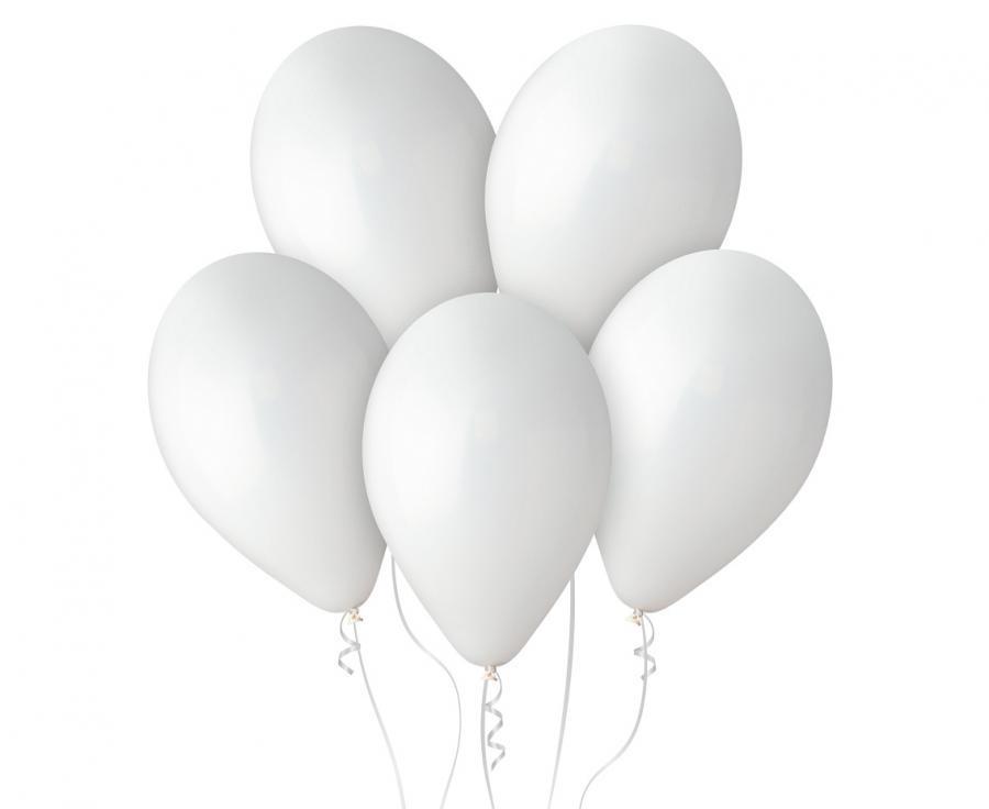 Balony Lateksowe Pastelowe Gemar Białe White 48Cm 25 Szt.