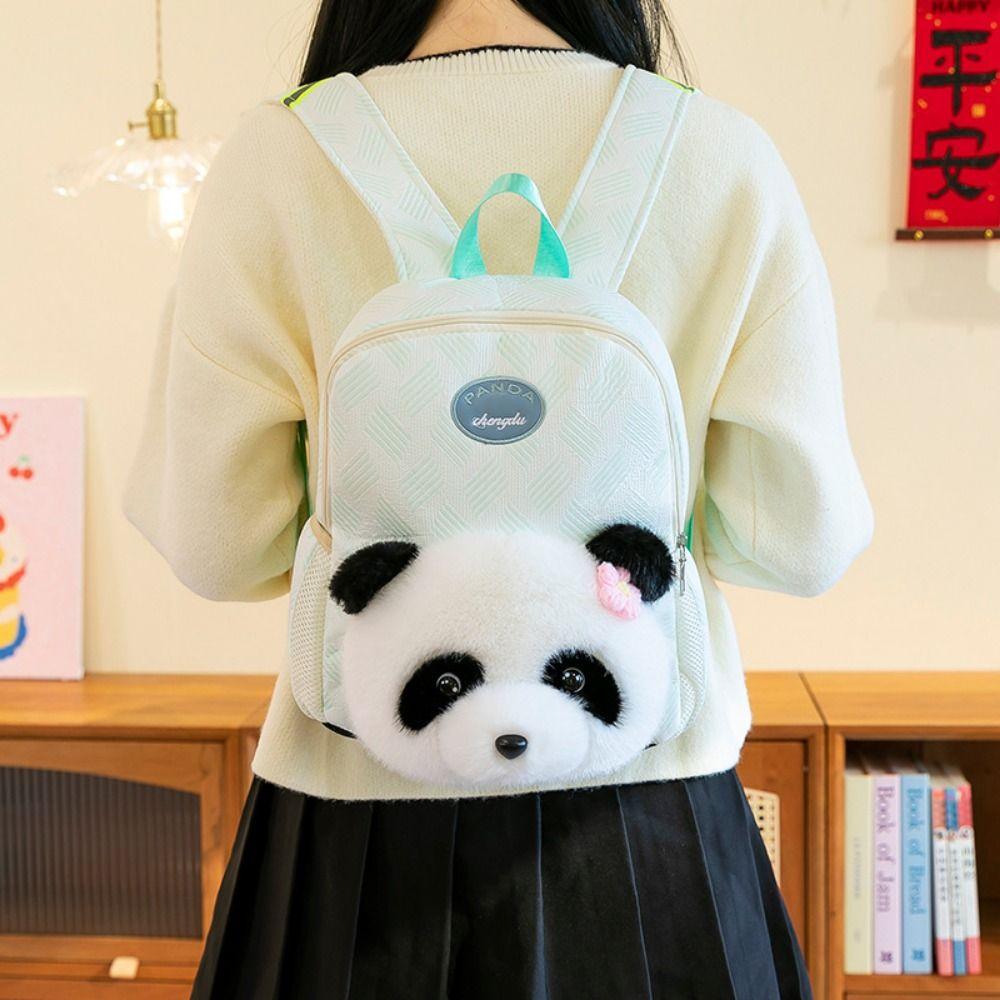 Lightweight Children's Panda Backpack Panda Shape Panda Primary School Bags  Girls Boys