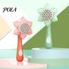 Kids Bubble Bath Toy Electric Sunflower Maker Wand 23 Holes Flower Shape Colorful Handheld Automatic Blower Machine Boys Girls Birthday Gift Mak