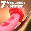 4-in-1-Vibrator, Spielzeug für Erwachsene, 7 Klopfvibrationen und Ohrfeigenmuster, G-Punkt-Stimulator, Anal-Einführdildo, Sexspielzeug für weibliche Paare, Klitorisvibrator